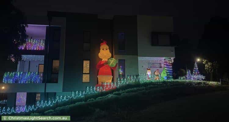 Christmas Light display at 1 Aberdeen Drive, Doncaster