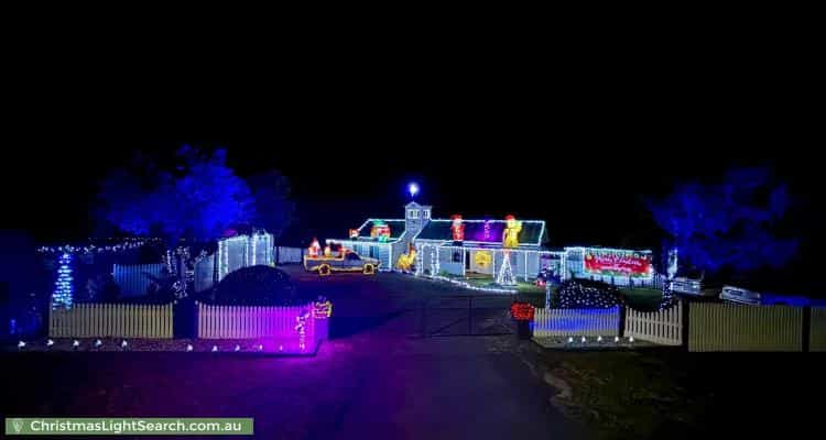 Christmas Light display at 1 Gatehouse Drive, Sorell