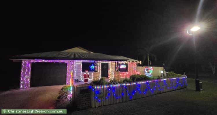Christmas Light display at 5 Cumming Court, Glenella