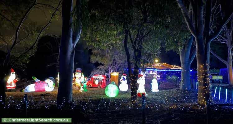 Christmas Light display at 174 Murray Grey Circle, Lower Chittering