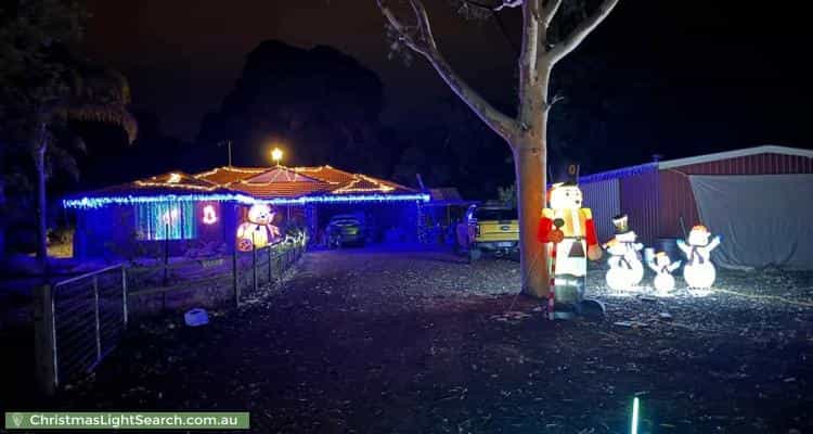 Christmas Light display at 174 Murray Grey Circle, Lower Chittering