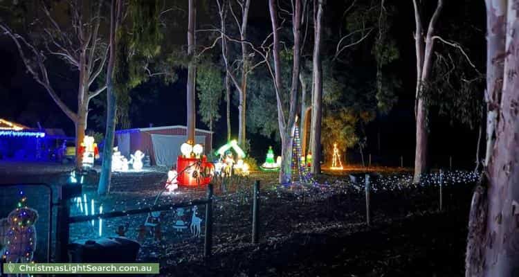 Christmas Light display at 174 Murray Grey Circle, Lower Chittering