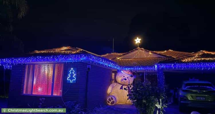 Christmas Light display at 174 Murray Grey Circle, Lower Chittering
