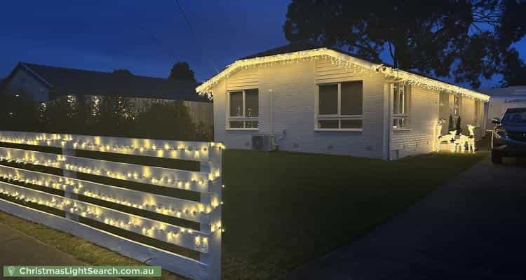 Christmas Light display at 14 Long Street, Langwarrin