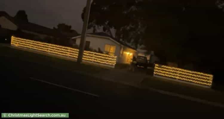 Christmas Light display at 14 Long Street, Langwarrin
