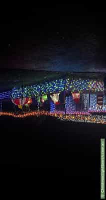 Christmas Light display at 4 Patricia Street, Millgrove