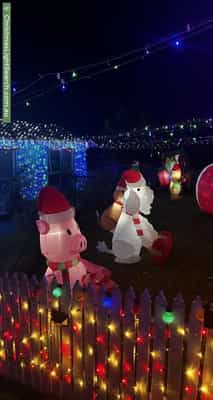 Christmas Light display at 4 Patricia Street, Millgrove