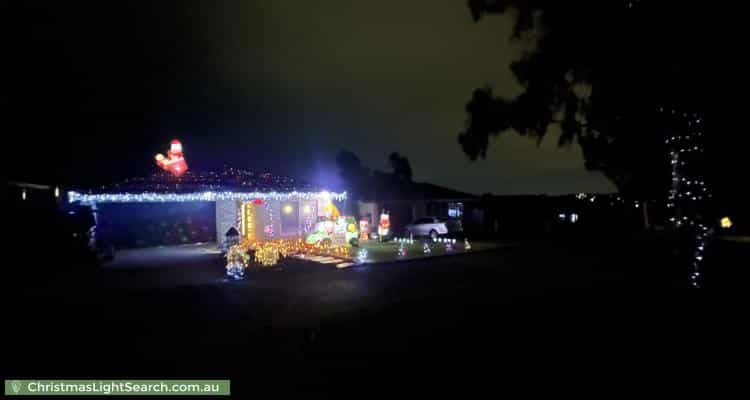 Christmas Light display at 28 Bonneville Parade, Pakenham