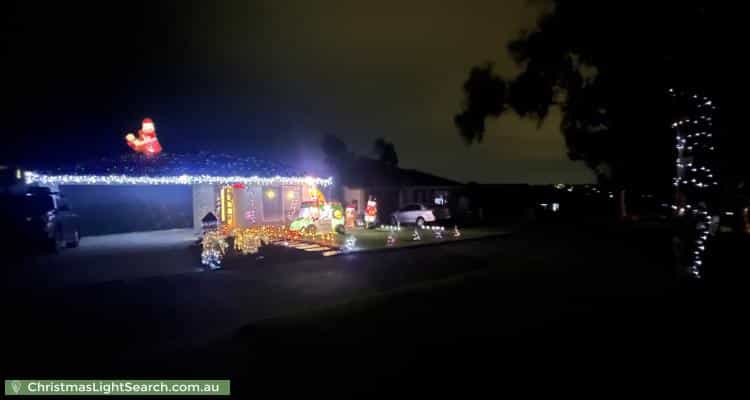Christmas Light display at 28 Bonneville Parade, Pakenham