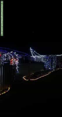 Christmas Light display at  Nugent Street, Bellbird Park