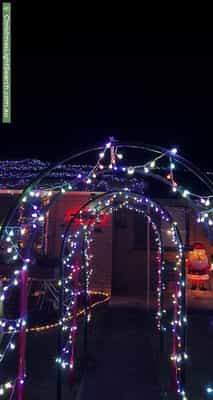 Christmas Light display at  Nugent Street, Bellbird Park