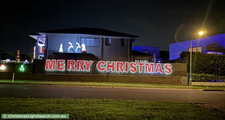 Christmas Light display at 11 Hector Court, Kellyville