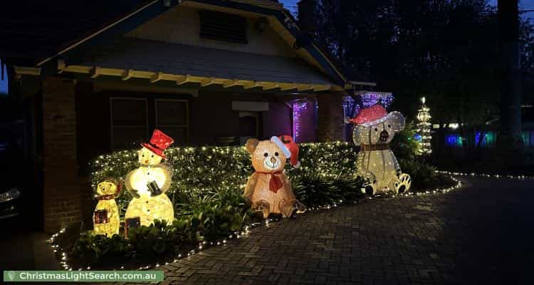 Christmas Light display at 28 Park Street, Moonee Ponds