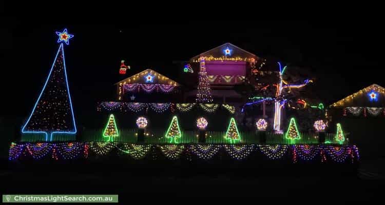 Christmas Light display at 8 Newport Gardens, Hillarys