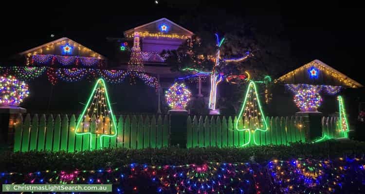 Christmas Light display at 8 Newport Gardens, Hillarys