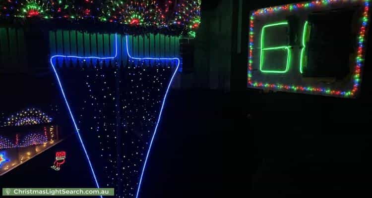 Christmas Light display at 8 Newport Gardens, Hillarys