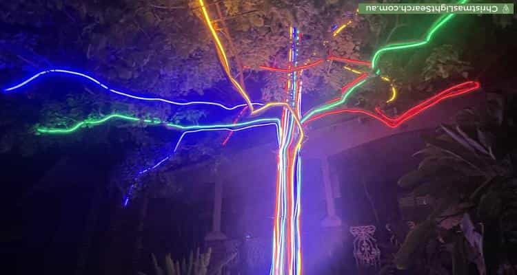 Christmas Light display at 8 Newport Gardens, Hillarys