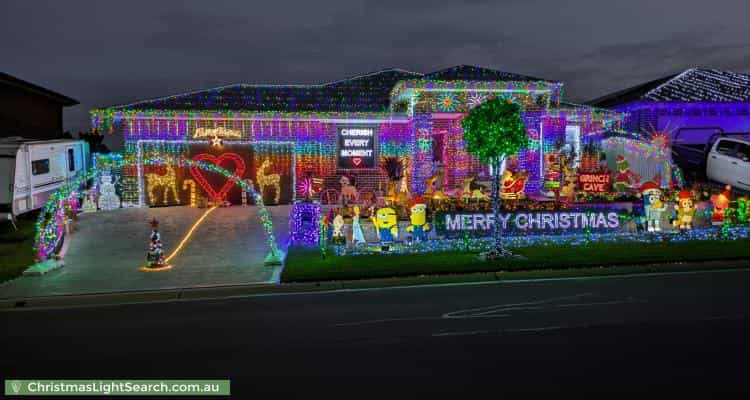Christmas Light display at 5 Challenger Street, Gregory Hills
