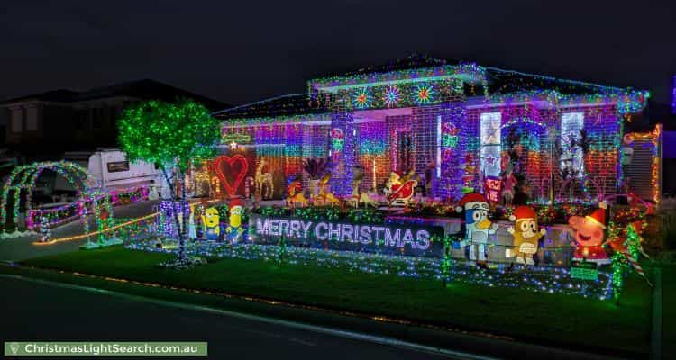 Christmas Light display at 5 Challenger Street, Gregory Hills