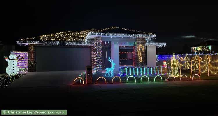 Christmas Light display at  Dana Street, Officer