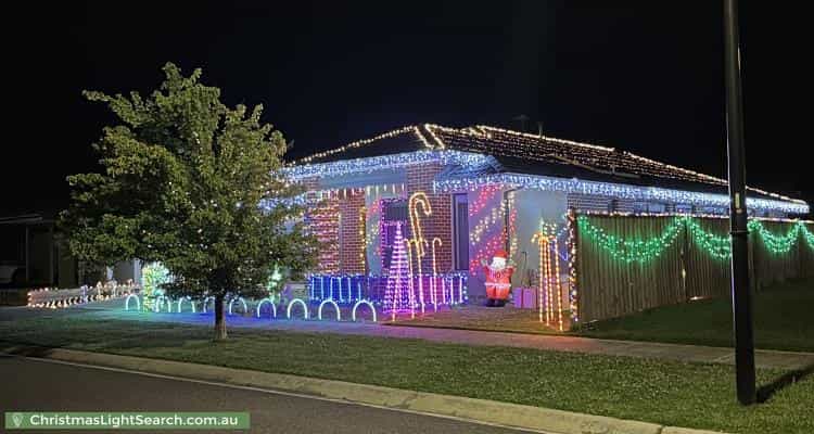 Christmas Light display at  Dana Street, Officer