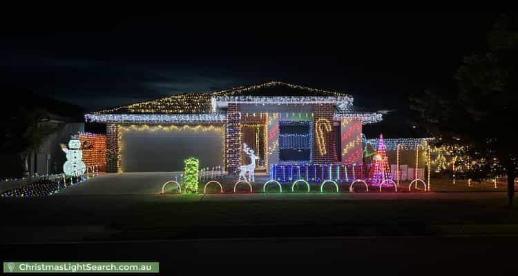 Christmas Light display at  Dana Street, Officer