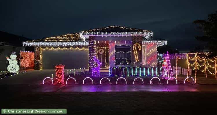 Christmas Light display at  Dana Street, Officer