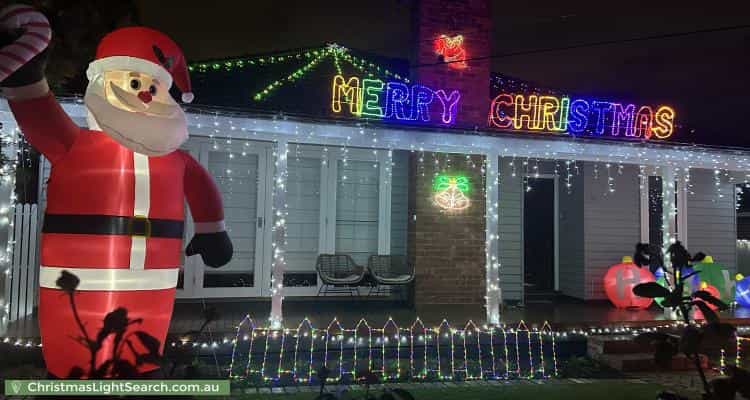 Christmas Light display at  Bedford Street, Airport West