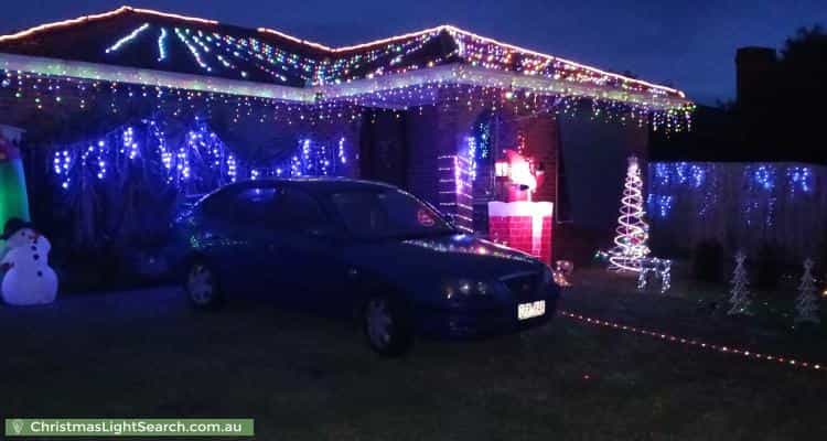 Christmas Light display at 7 Gregory Court, Cranbourne North