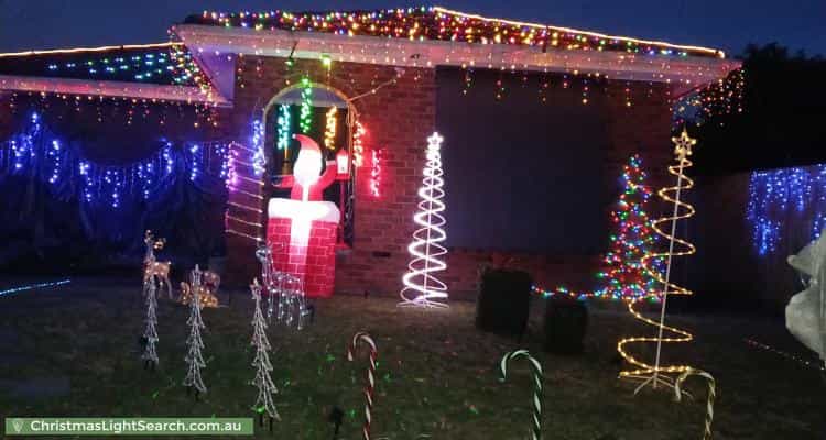 Christmas Light display at 7 Gregory Court, Cranbourne North