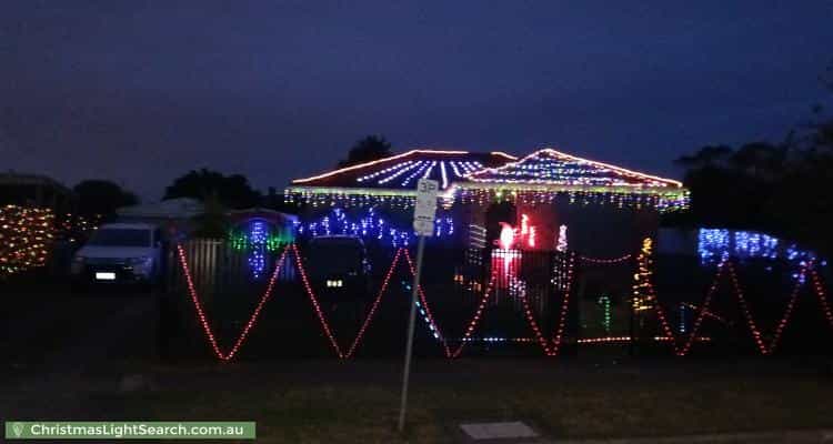 Christmas Light display at 7 Gregory Court, Cranbourne North