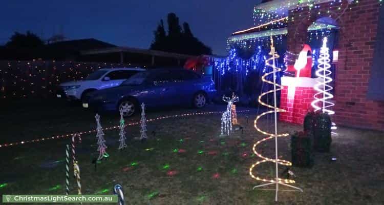Christmas Light display at 7 Gregory Court, Cranbourne North