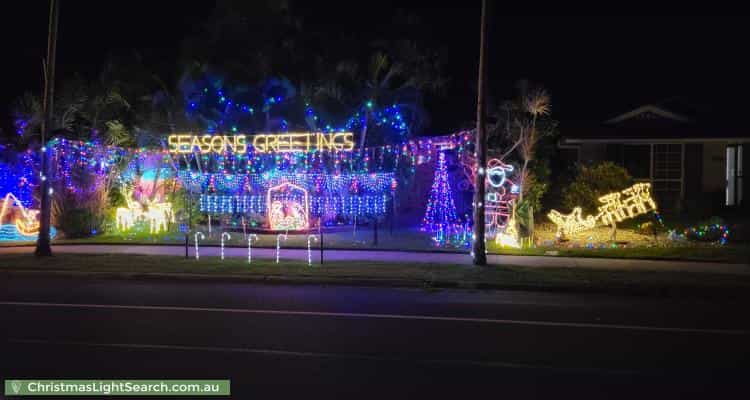 Christmas Light display at 73 Jasmin Drive, Bongaree
