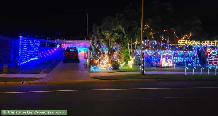 Christmas Light display at 73 Jasmin Drive, Bongaree