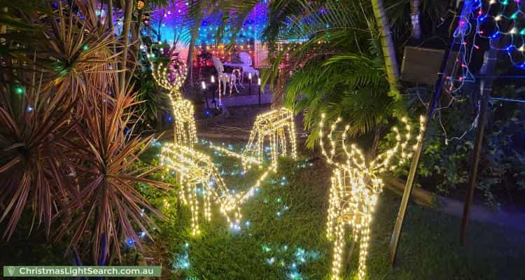 Christmas Light display at 73 Jasmin Drive, Bongaree
