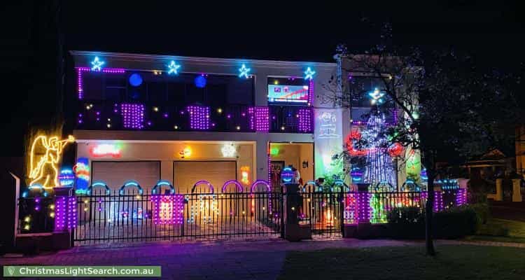 Christmas Light display at 37 Parkview Drive, Mawson Lakes