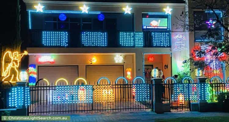 Christmas Light display at 37 Parkview Drive, Mawson Lakes