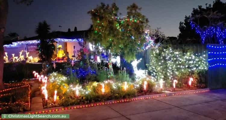 Christmas Light display at 3 Erin Court, Gulfview Heights