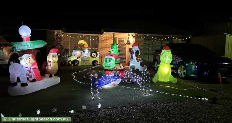 Christmas Light display at 13 Beachport Road, Seaford Rise