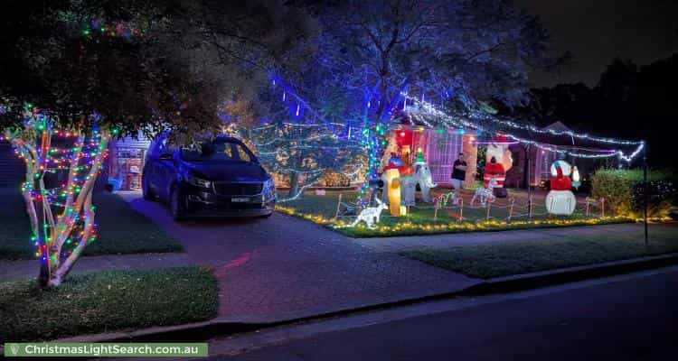 Christmas Light display at 6 Scotney Place, Quakers Hill