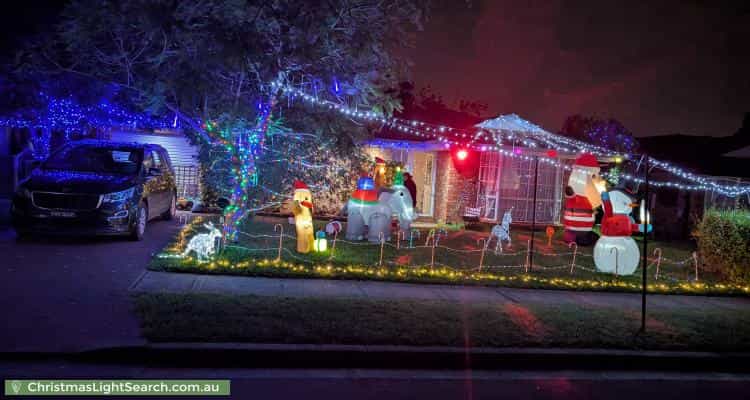 Christmas Light display at 6 Scotney Place, Quakers Hill