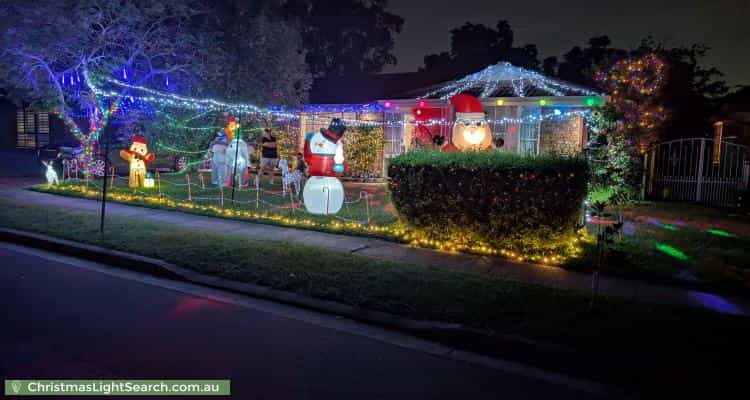 Christmas Light display at 6 Scotney Place, Quakers Hill