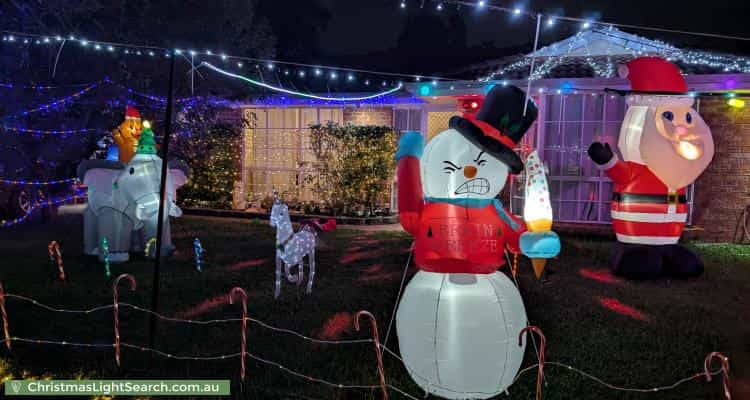 Christmas Light display at 6 Scotney Place, Quakers Hill