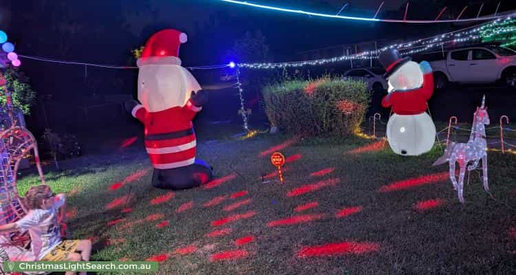 Christmas Light display at 6 Scotney Place, Quakers Hill
