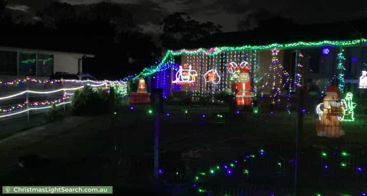 Christmas Light display at 14 Crawley Avenue, Hebersham