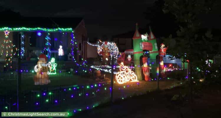 Christmas Light display at 14 Crawley Avenue, Hebersham