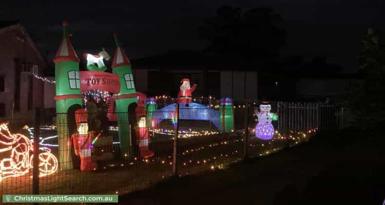 Christmas Light display at 14 Crawley Avenue, Hebersham