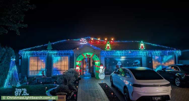 Christmas Light display at 4 Chisholm Place, Wyndham Vale