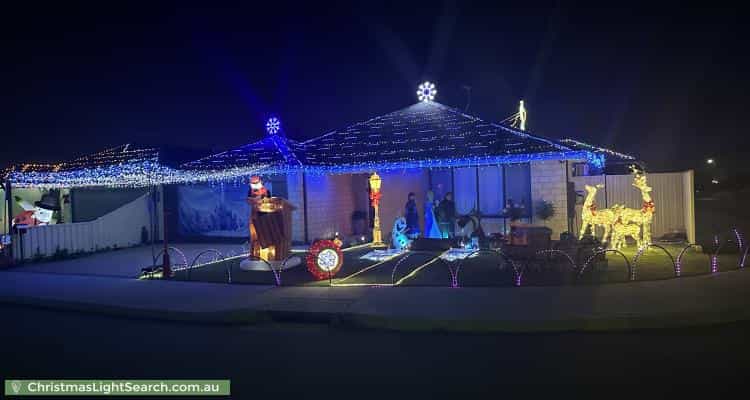 Christmas Light display at 41 Norwich Way, High Wycombe