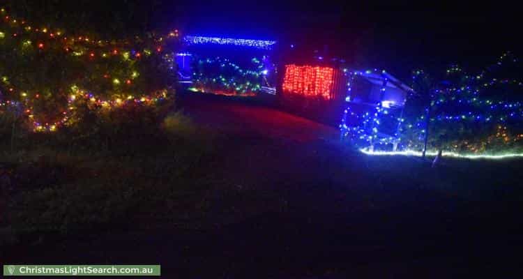 Christmas Light display at 801 Wardell Road, Meerschaum Vale
